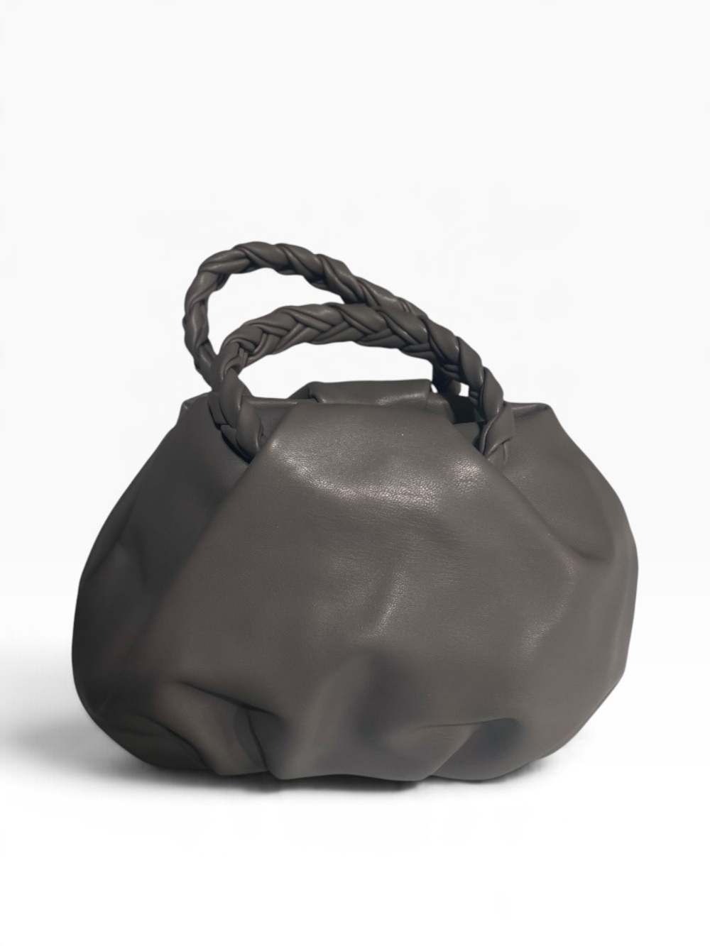 Braided Handle Mini Tote Bag